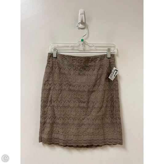 Skirt Mini & Short By Ann Taylor In Brown, Size: 2p