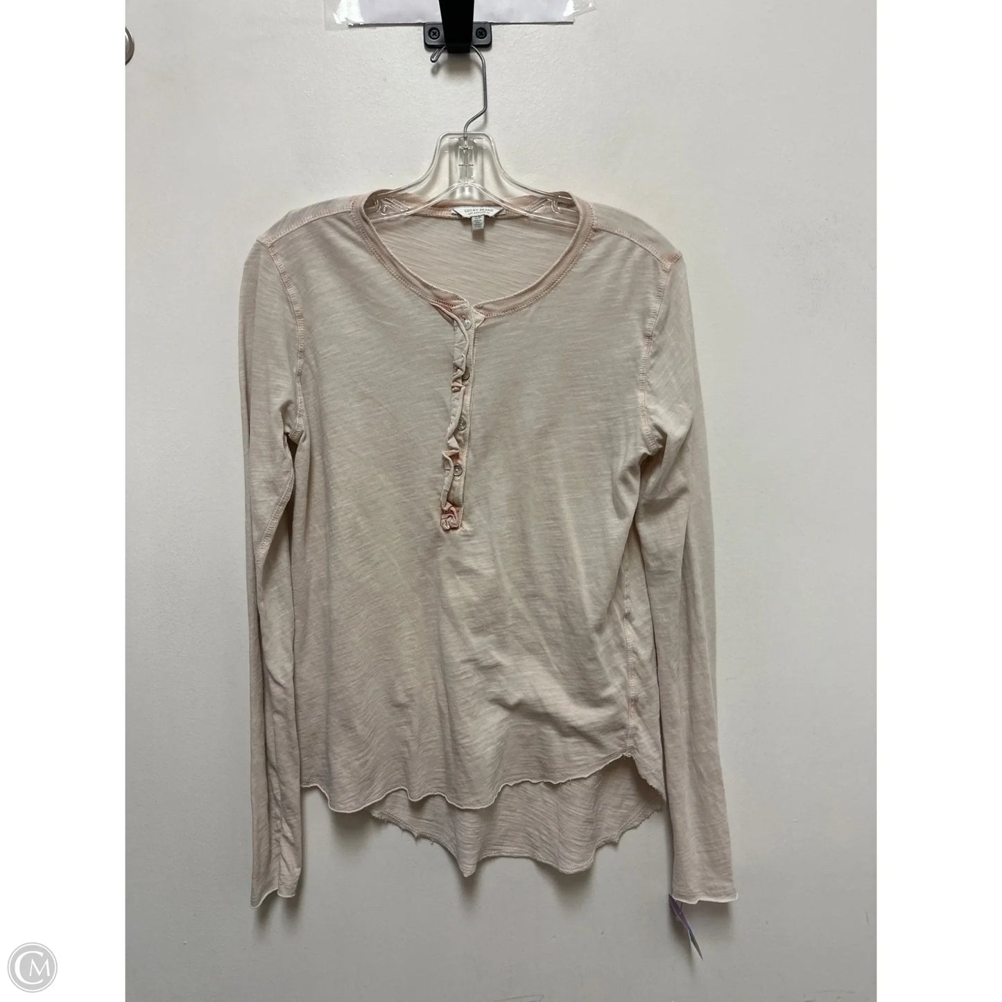 Top Long Sleeve By Lucky Brand In Cream, Size: S