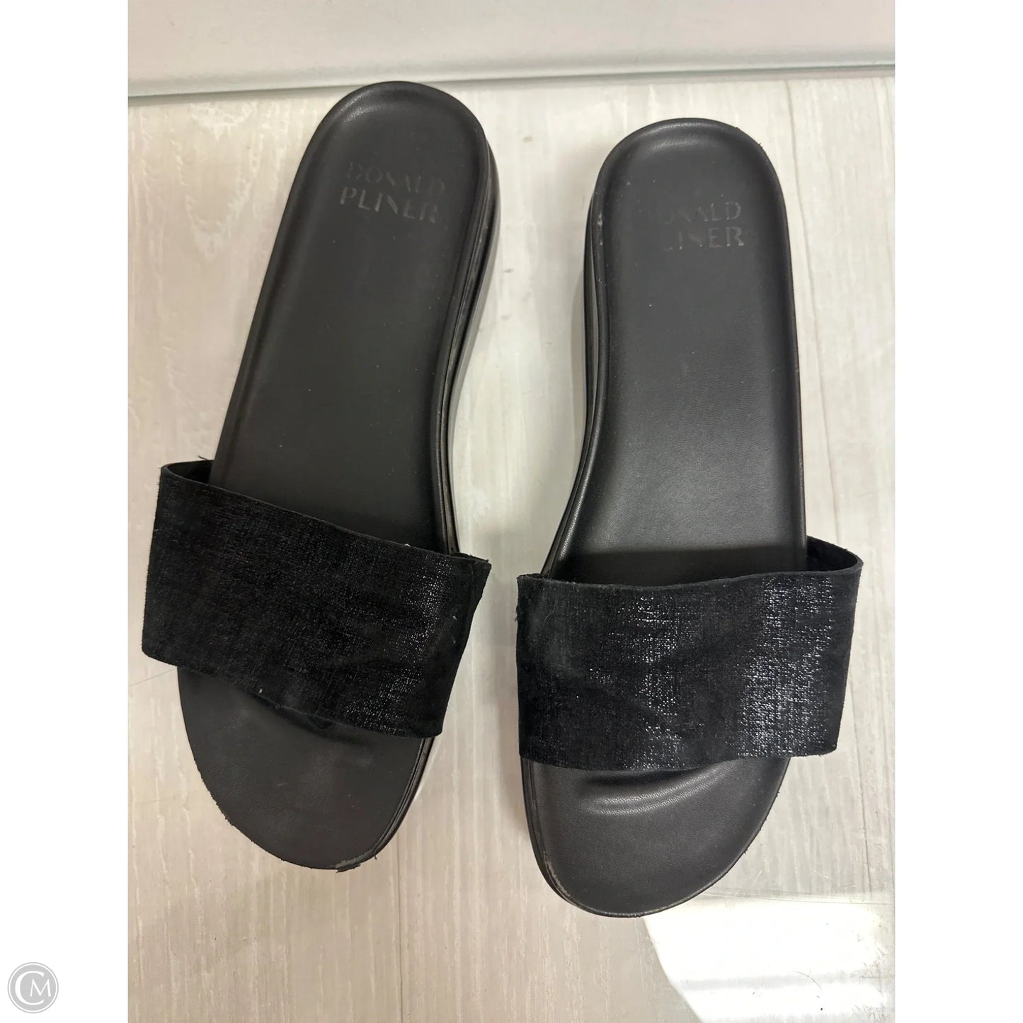 Sandals Heels Wedge By Donald Pliner In Black, Size: 10
