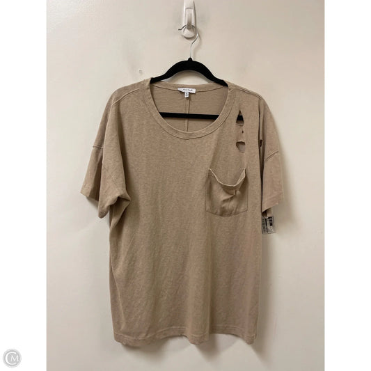 Top Short Sleeve By White Birch In Cream, Size: S