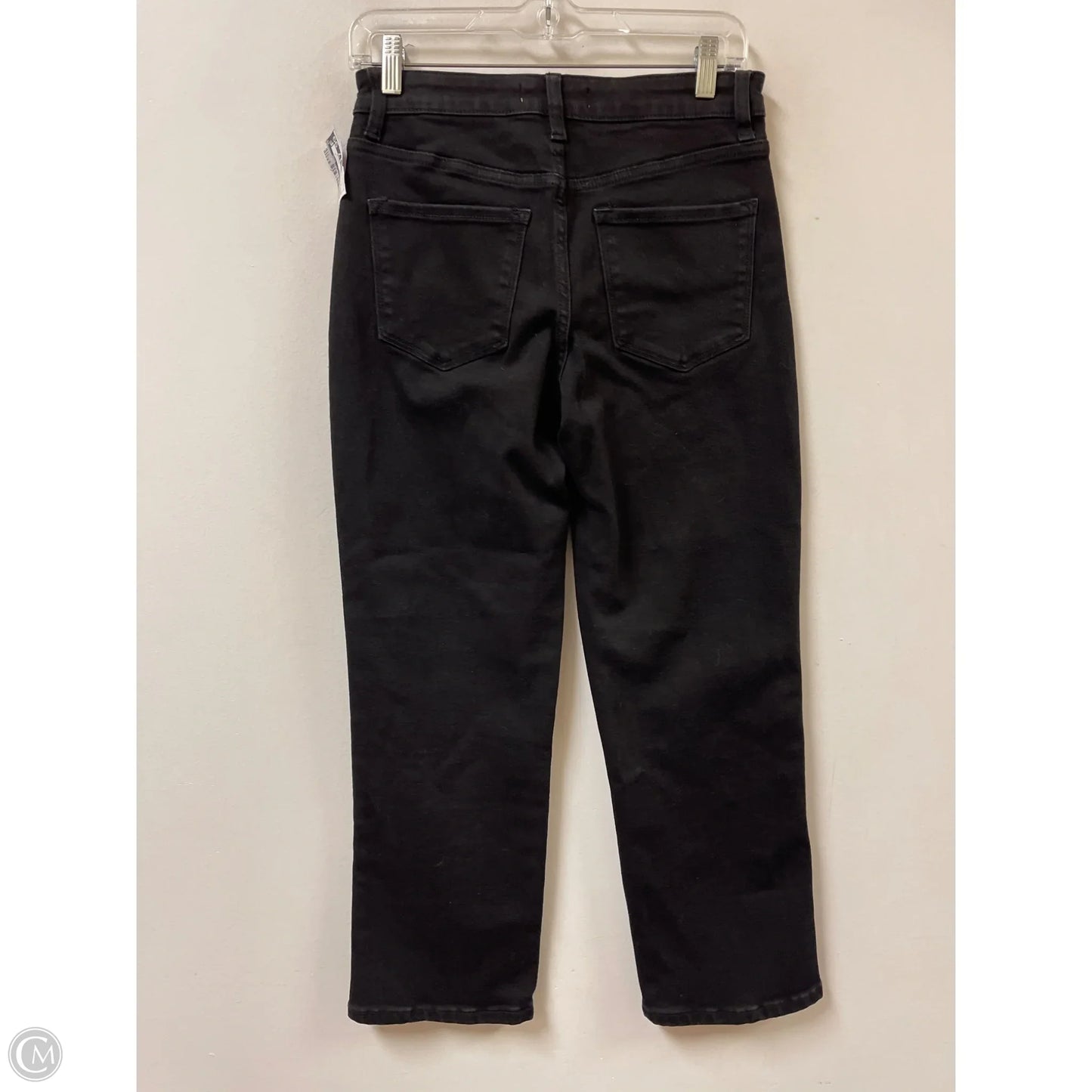 Jeans Straight By Vervet In Black Denim, Size: 4