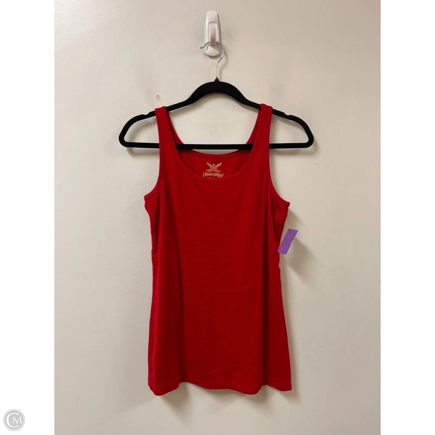 Tank Top By Faded Glory In Red, Size: M