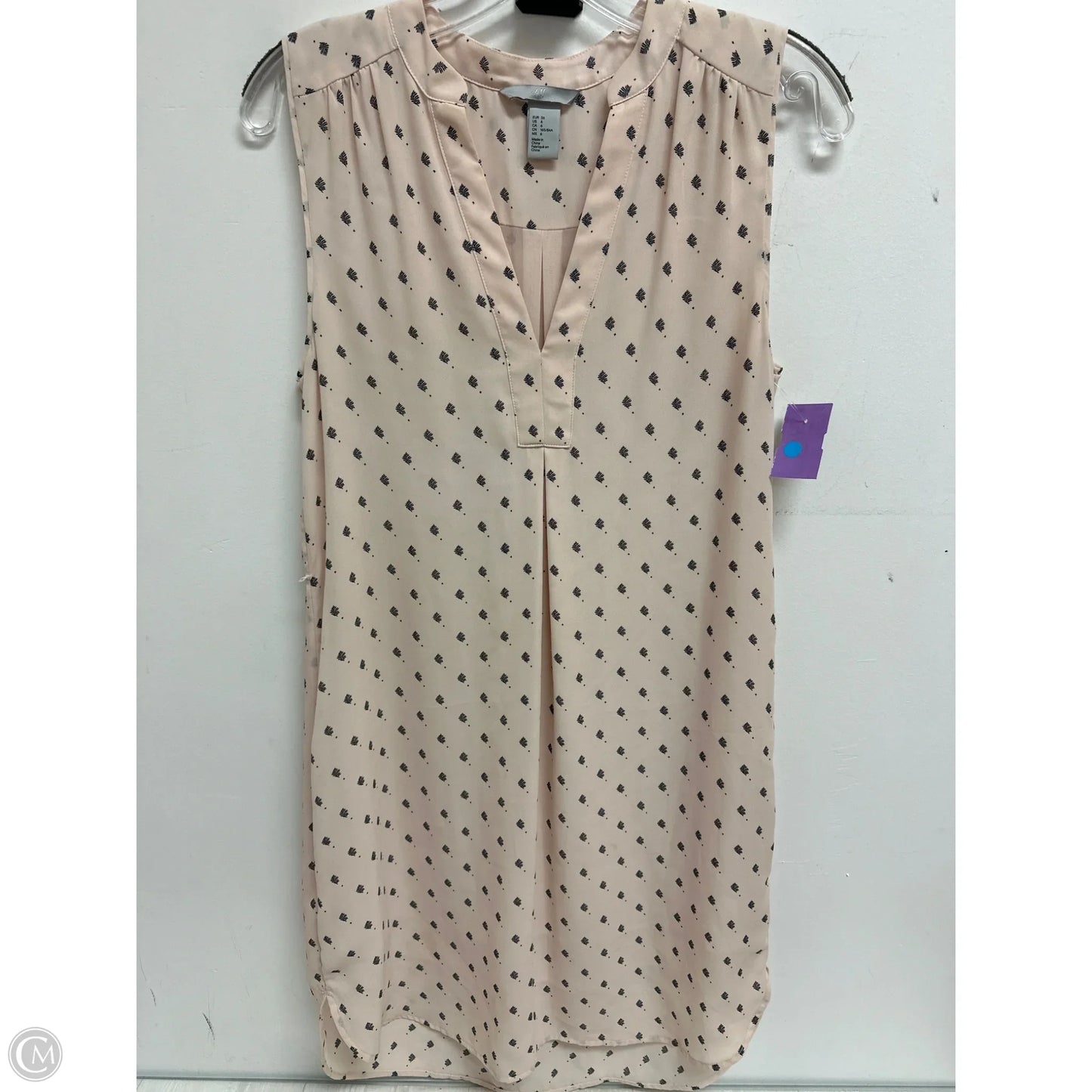 Dress Casual Short By H&m In Black & Pink, Size: S