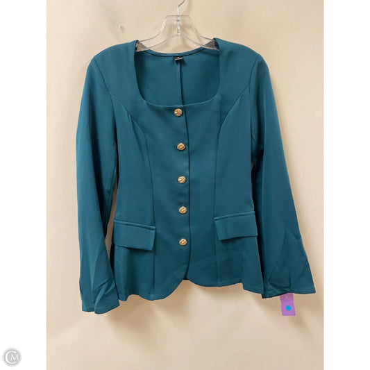 Blouse Long Sleeve By Clothes Mentor In Green, Size: S