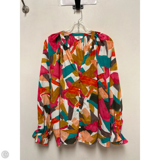 Top Long Sleeve By Entro In Multi-colored, Size: L