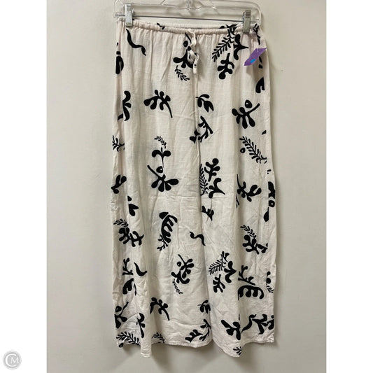 Skirt Midi By Clothes Mentor In Black & White, Size: 4