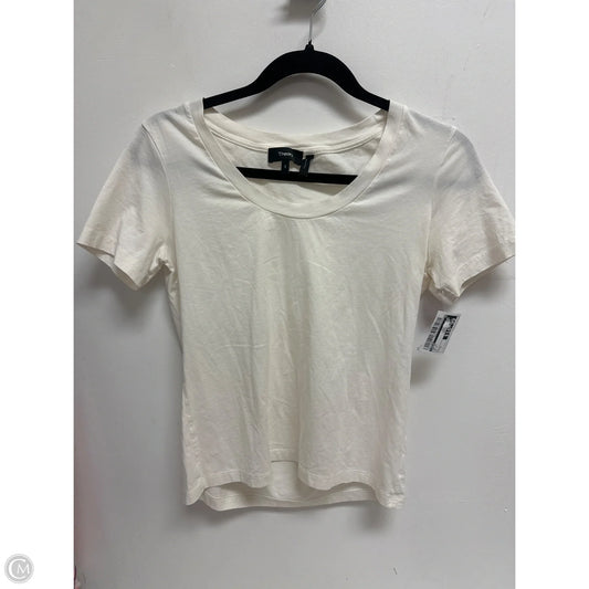Top Short Sleeve By Theory In White, Size: S