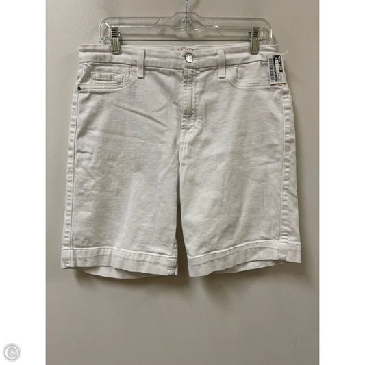 Shorts By 7 For All Mankind In White Denim, Size: 10