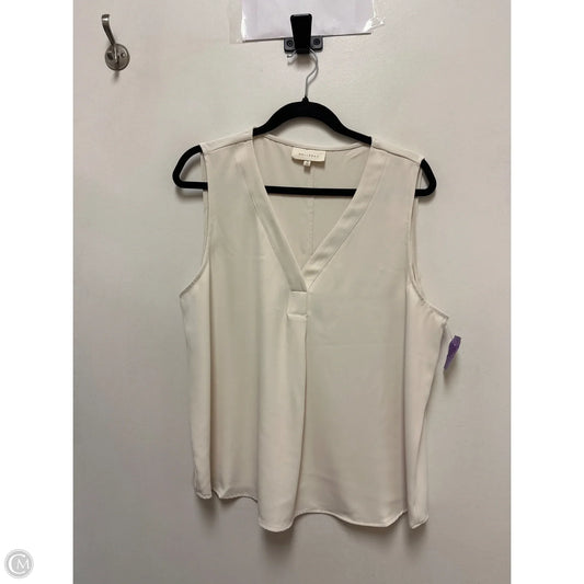Top Sleeveless By Melloday In Cream, Size: Xl