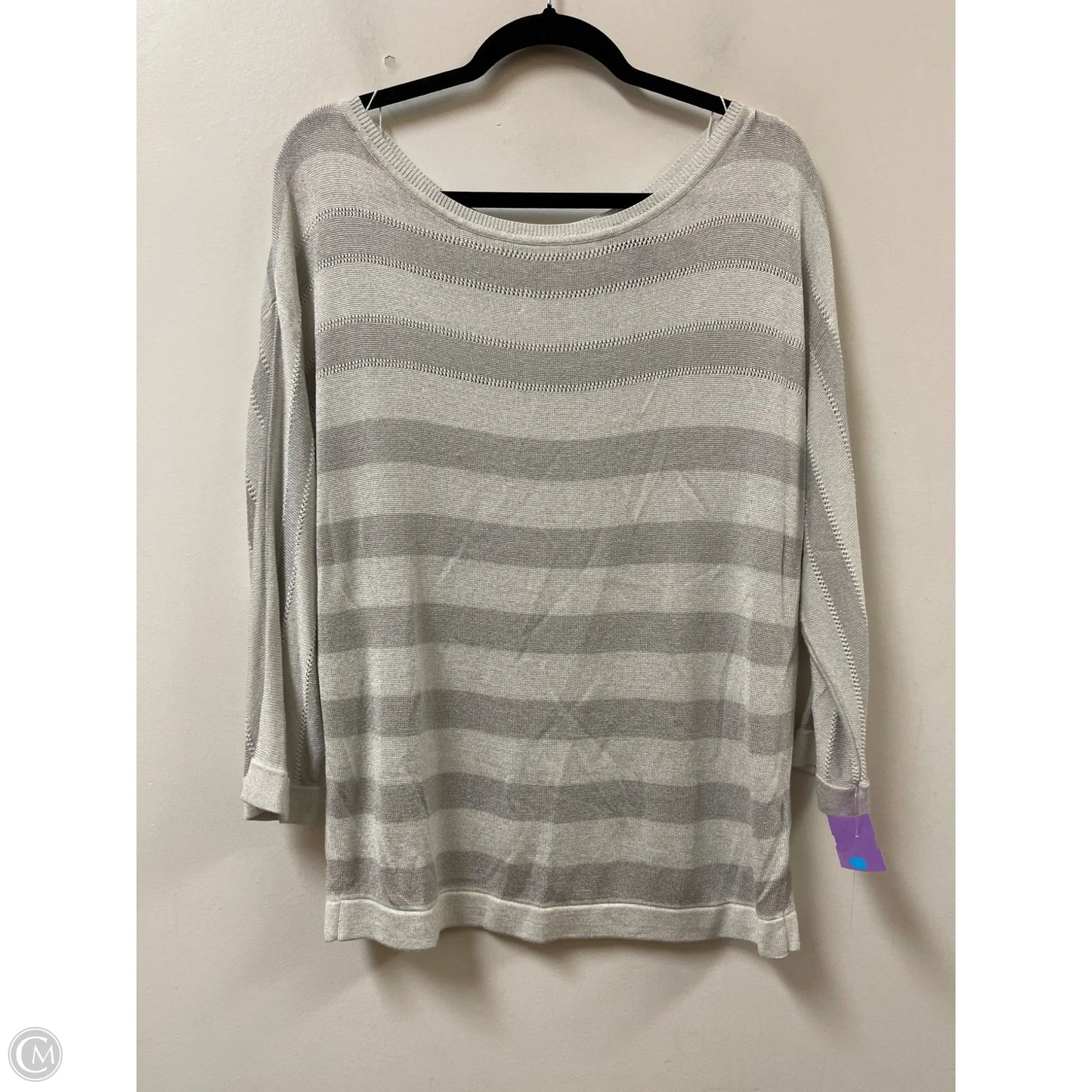 Sweater By White House Black Market In Silver, Size: Xl