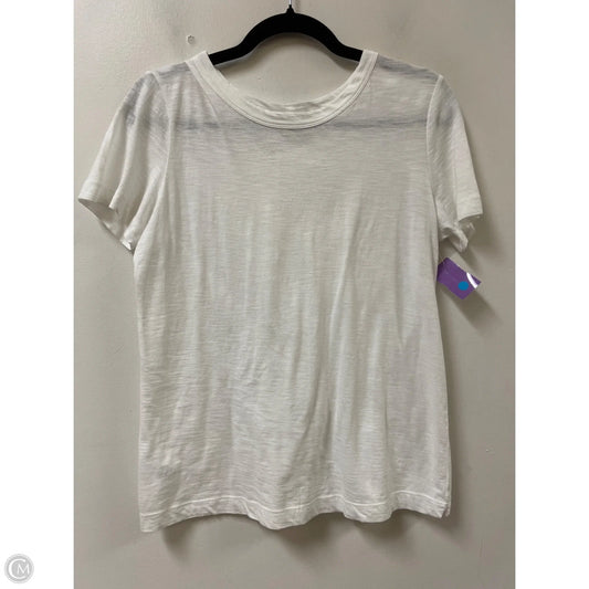 Top Short Sleeve By Loft In White, Size: Xs