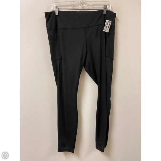 Athletic Leggings By Avia In Black, Size: 1x