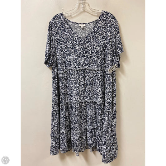 Dress Casual Short By J. Crew In Blue & White, Size: 1x