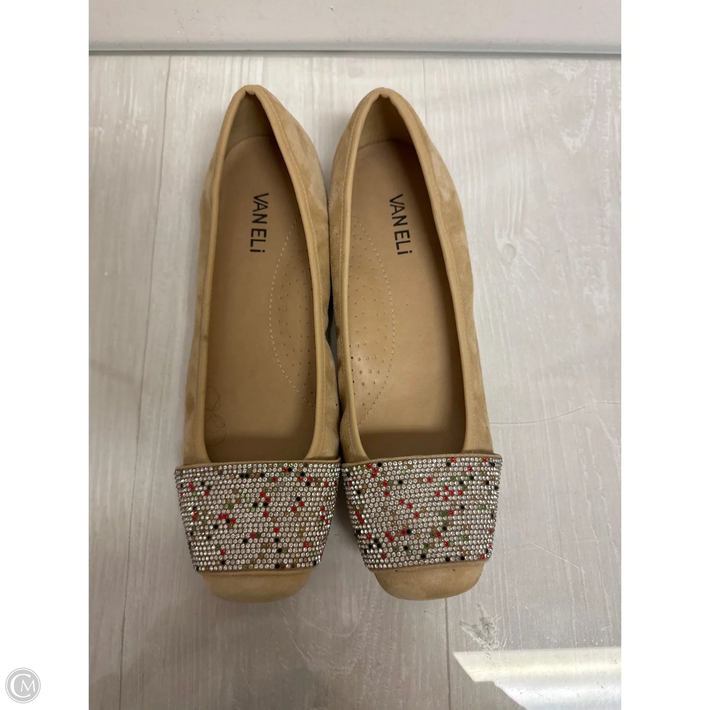 Shoes Flats By Vaneli In Cream, Size: 9