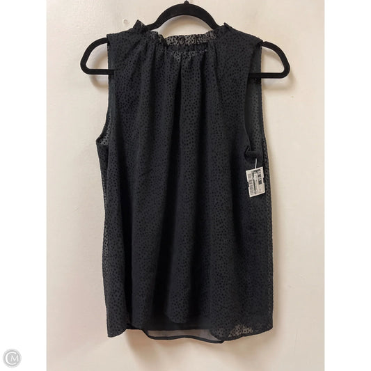 Top Sleeveless By Loft In Black, Size: M