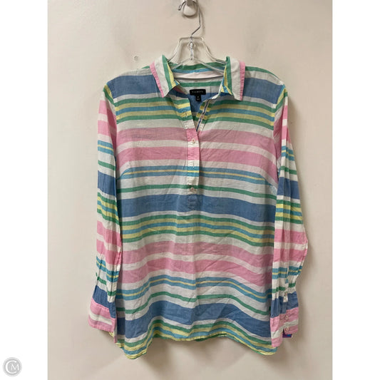 Top Long Sleeve By Talbots In Multi-colored, Size: M