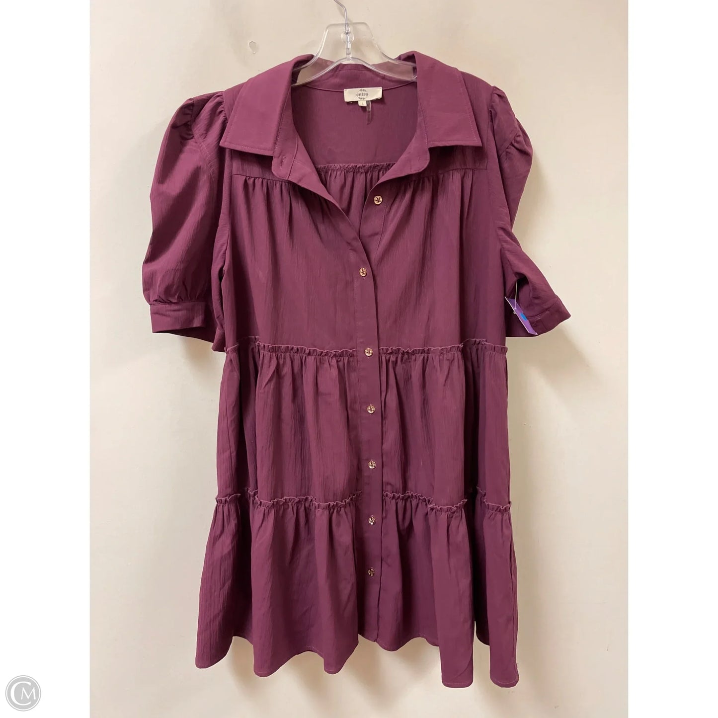 Dress Casual Short By Entro In Purple, Size: L