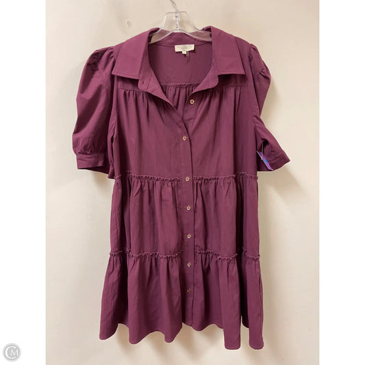 Dress Casual Short By Entro In Purple, Size: L