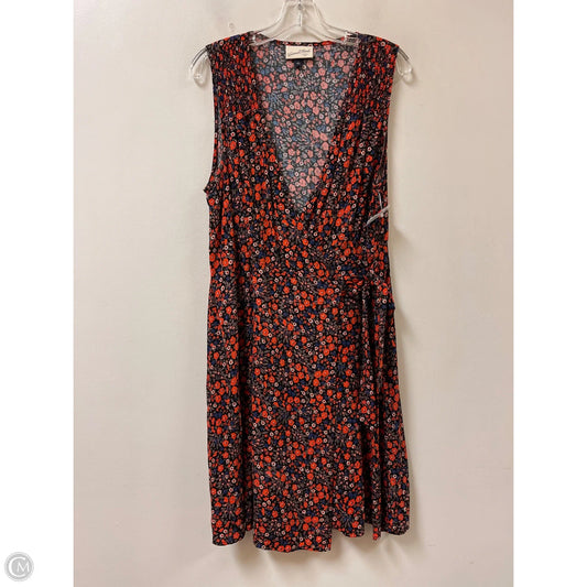 Dress Casual Short By Universal Thread In Black & Orange, Size: L