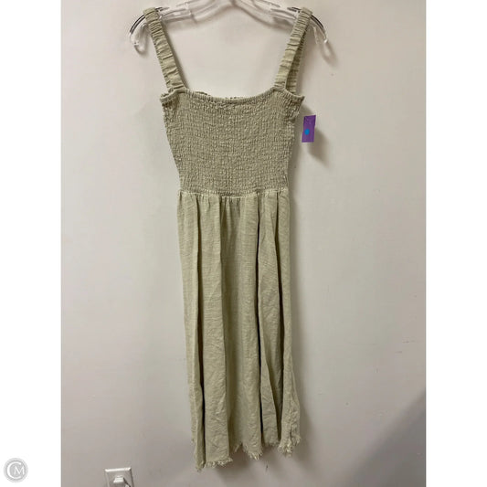 Dress Casual Maxi By Zara In Cream, Size: M