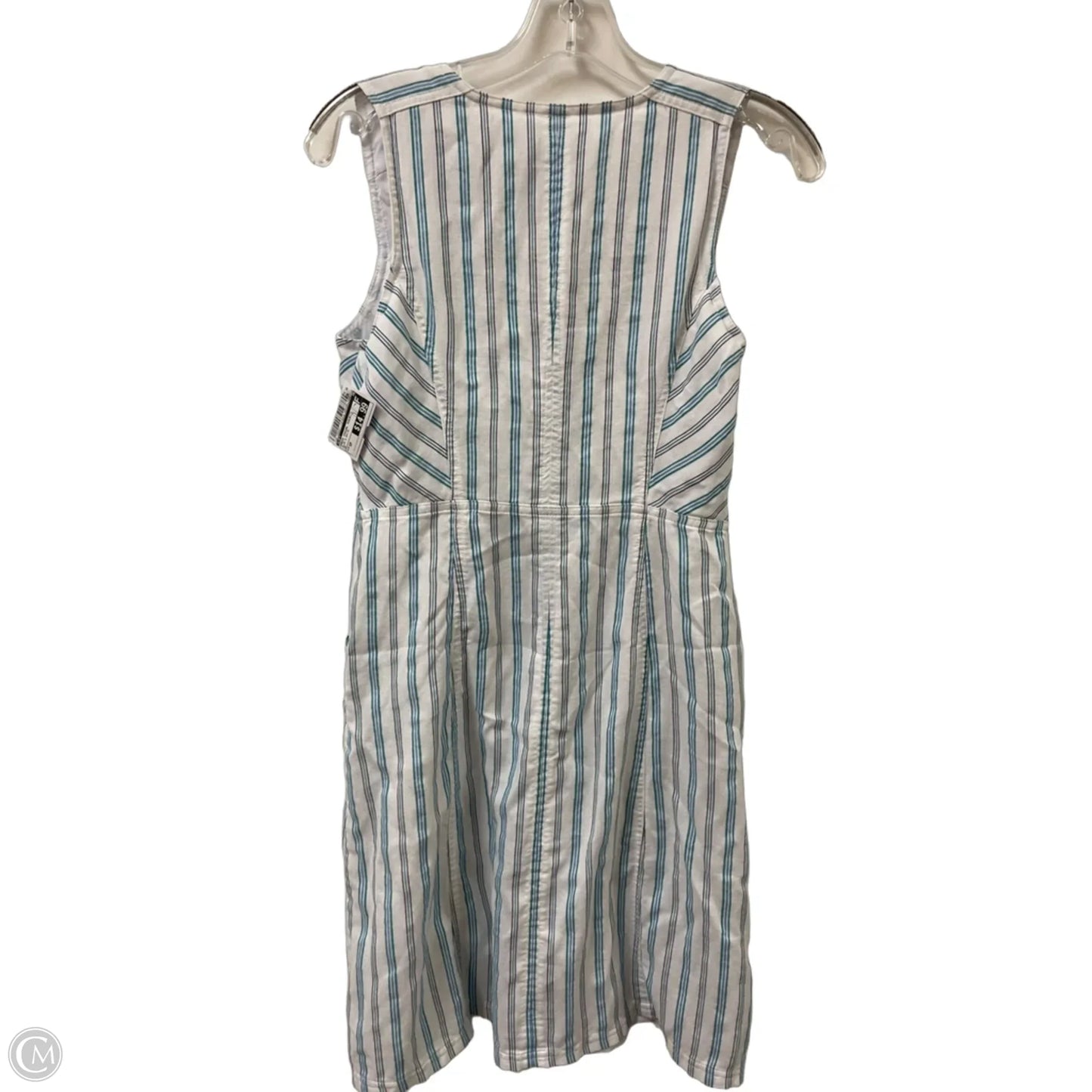 Dress Casual Midi By Loft In Blue & White, Size: Sp