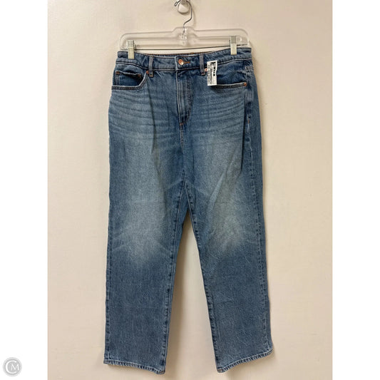 Jeans Straight By Loft In Blue Denim, Size: 4