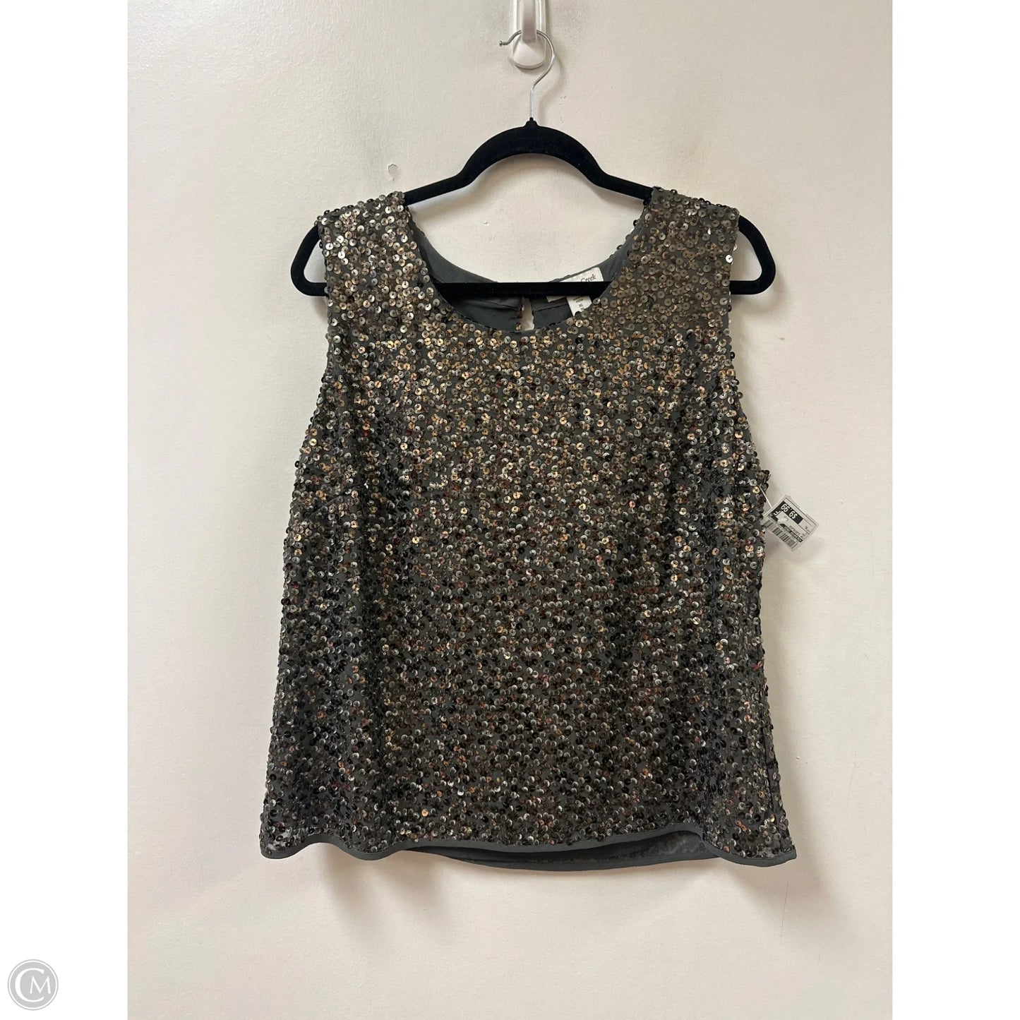 Top Sleeveless By Coldwater Creek In Grey, Size: Xl