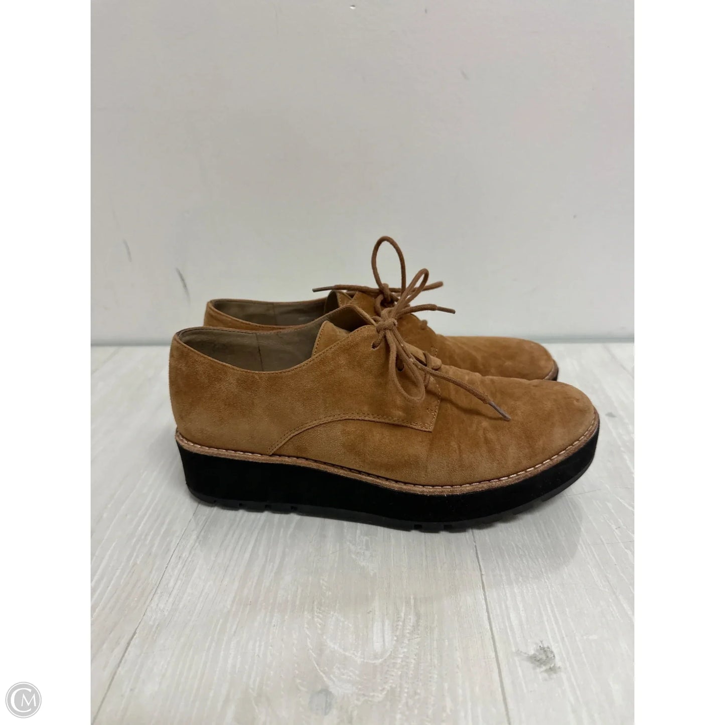 Shoes Heels Platform By Eileen Fisher In Brown, Size: 8.5