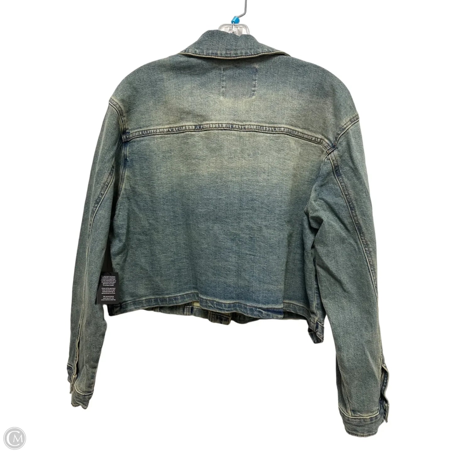 Jacket Denim By Fashion Nova In Blue Denim, Size: Xl