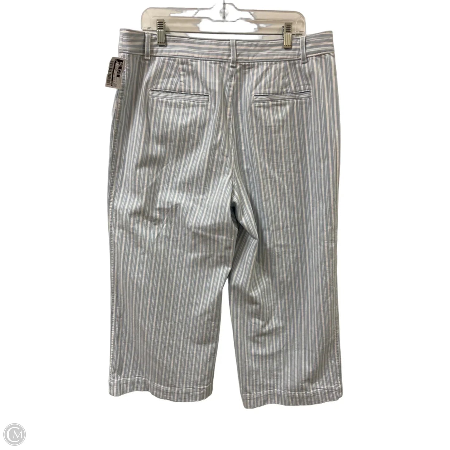 Pants Wide Leg By Loft In Blue & White, Size: 14