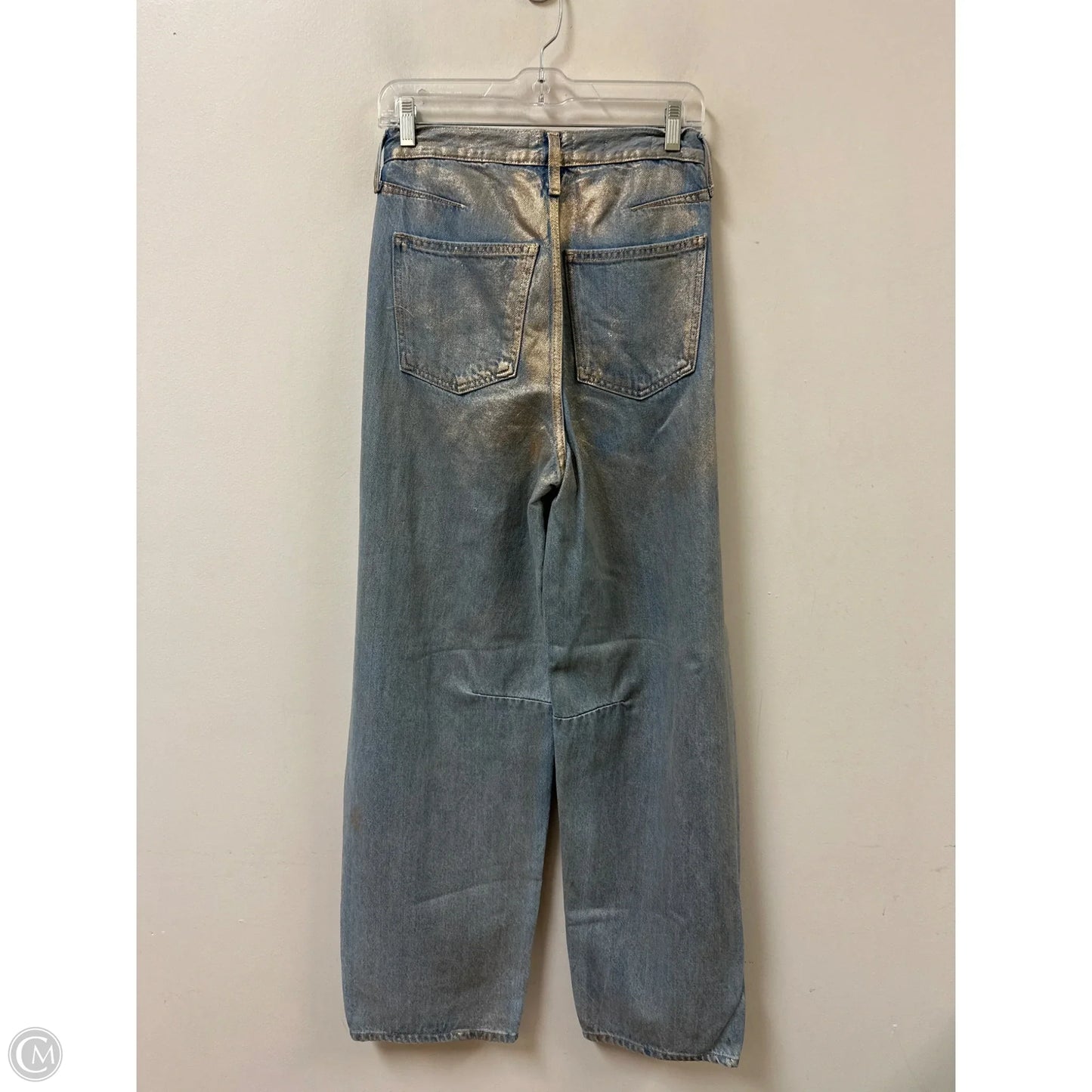 Jeans Wide Leg By Universal Thread In Blue & Gold, Size: 2