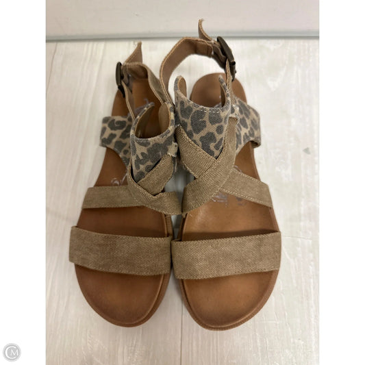 Sandals Flats By Very G In Animal Print, Size: 7