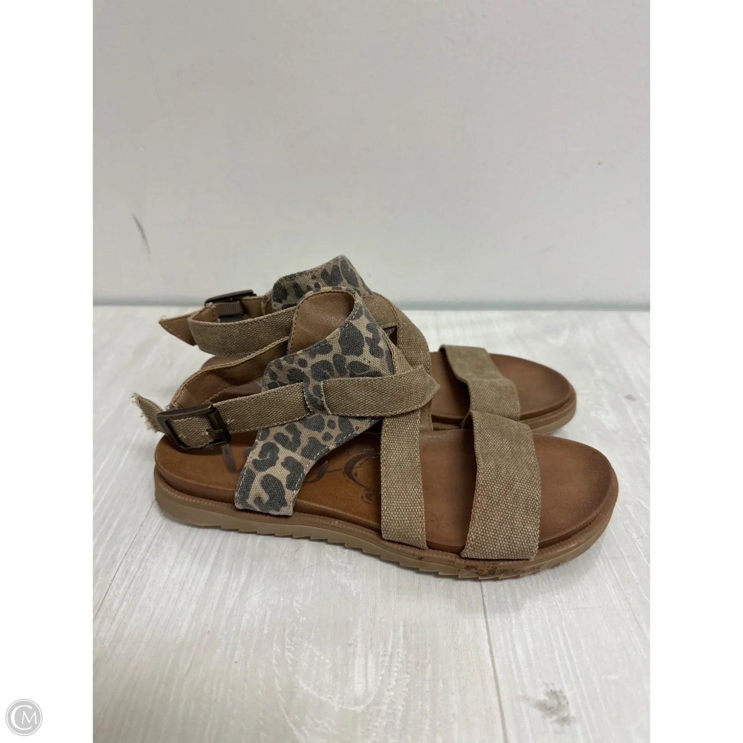 Sandals Flats By Very G In Animal Print, Size: 7