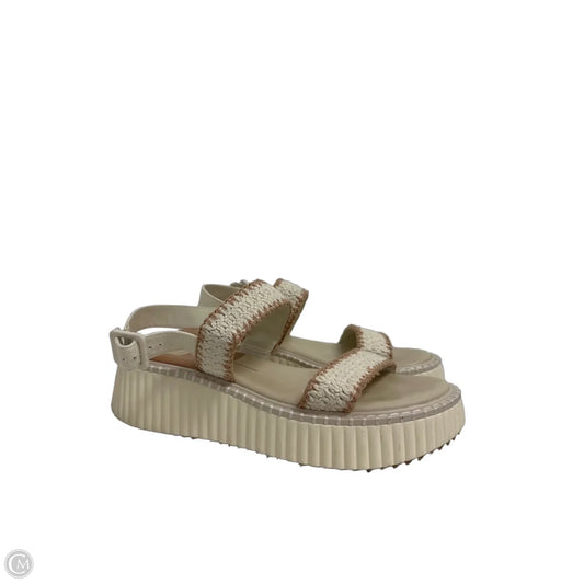 Sandals Heels Platform By Dolce Vita In Cream, Size: 10