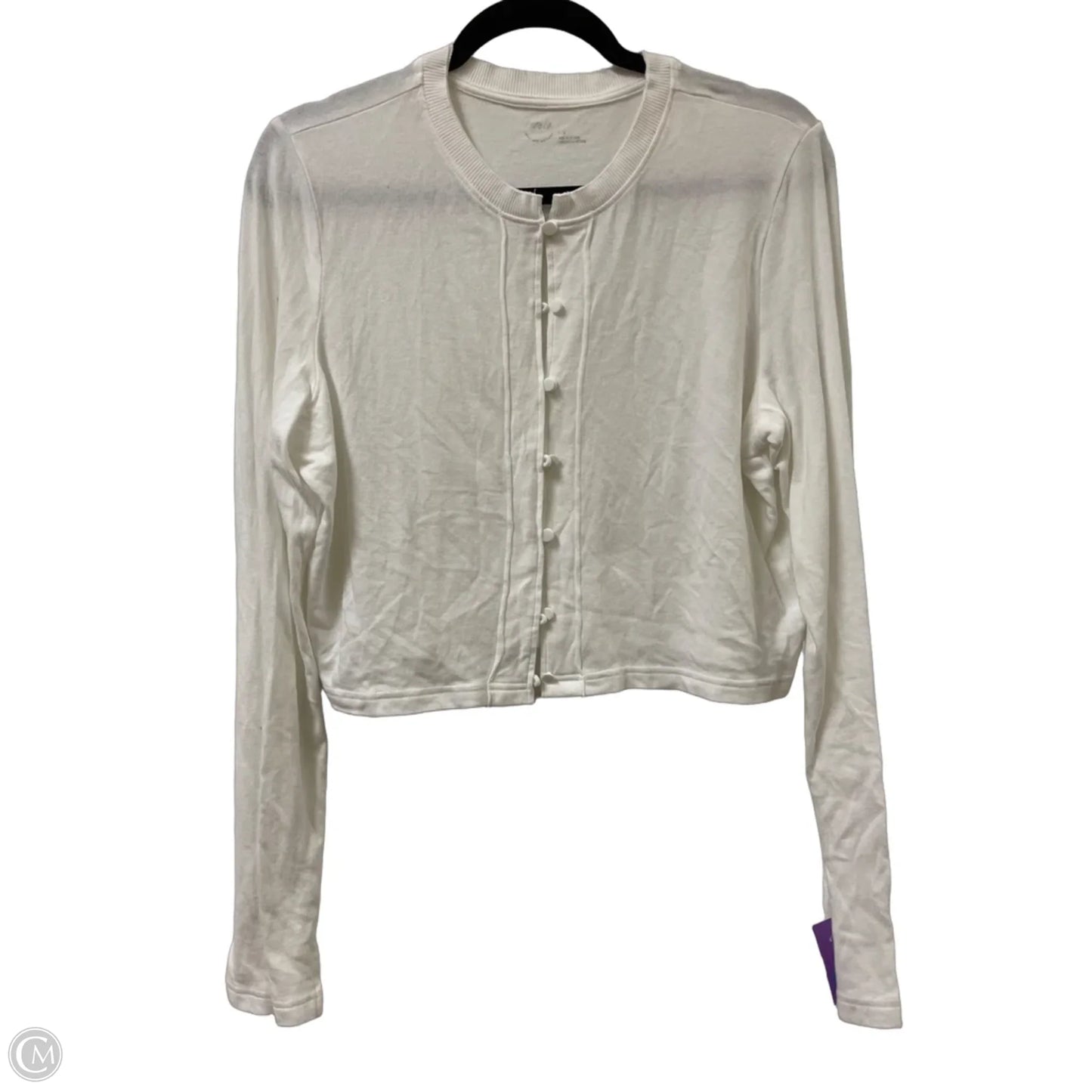 Sweater Cardigan By Aerie In White, Size: L