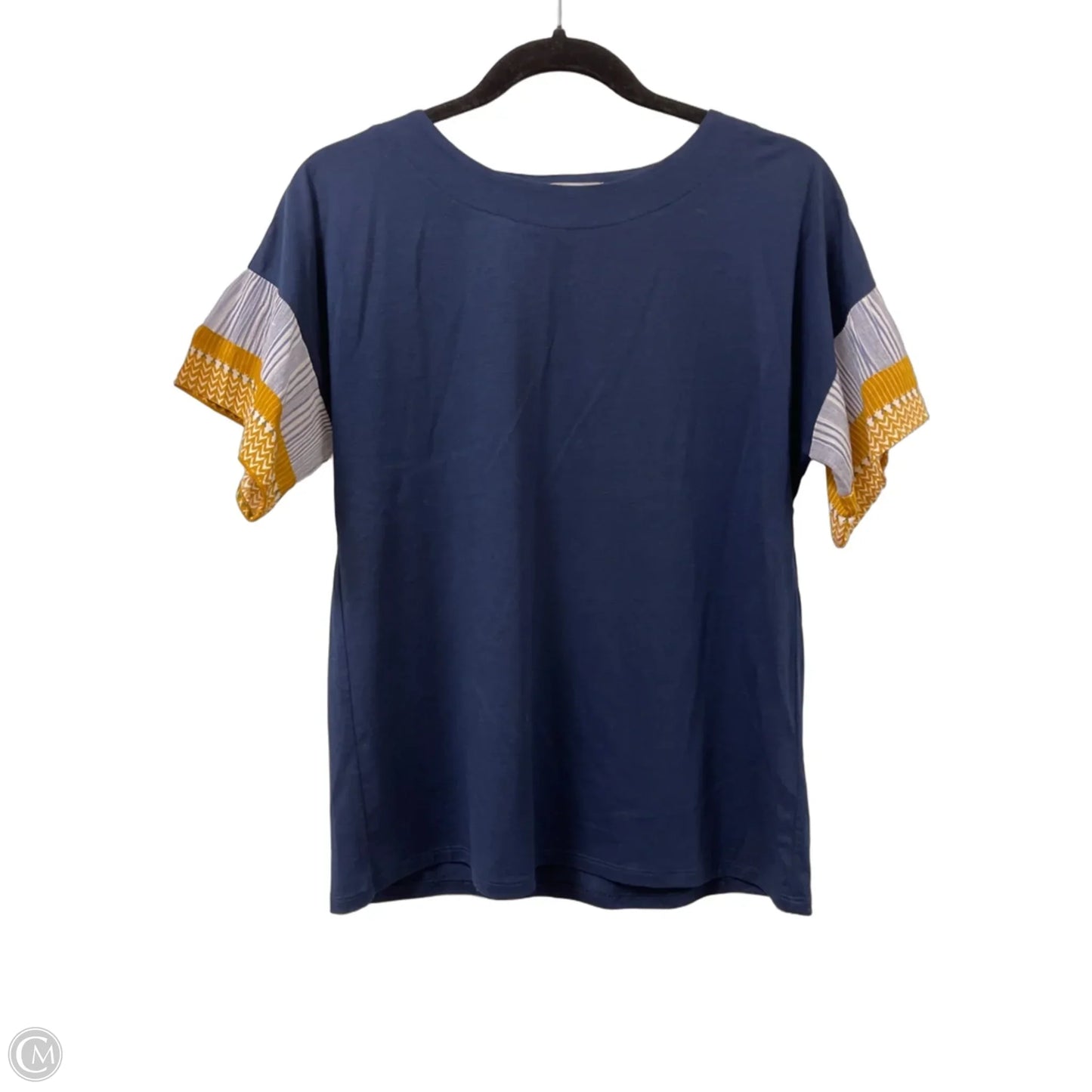 Top Short Sleeve By Thml In Navy, Size: Xs