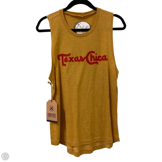Top Sleeveless By Clothes Mentor In Yellow, Size: S