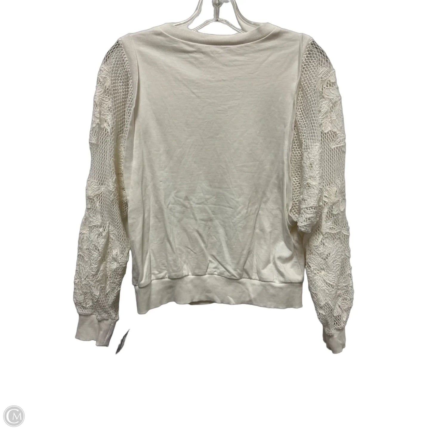 Top Long Sleeve By Anthropologie In White, Size: Xs
