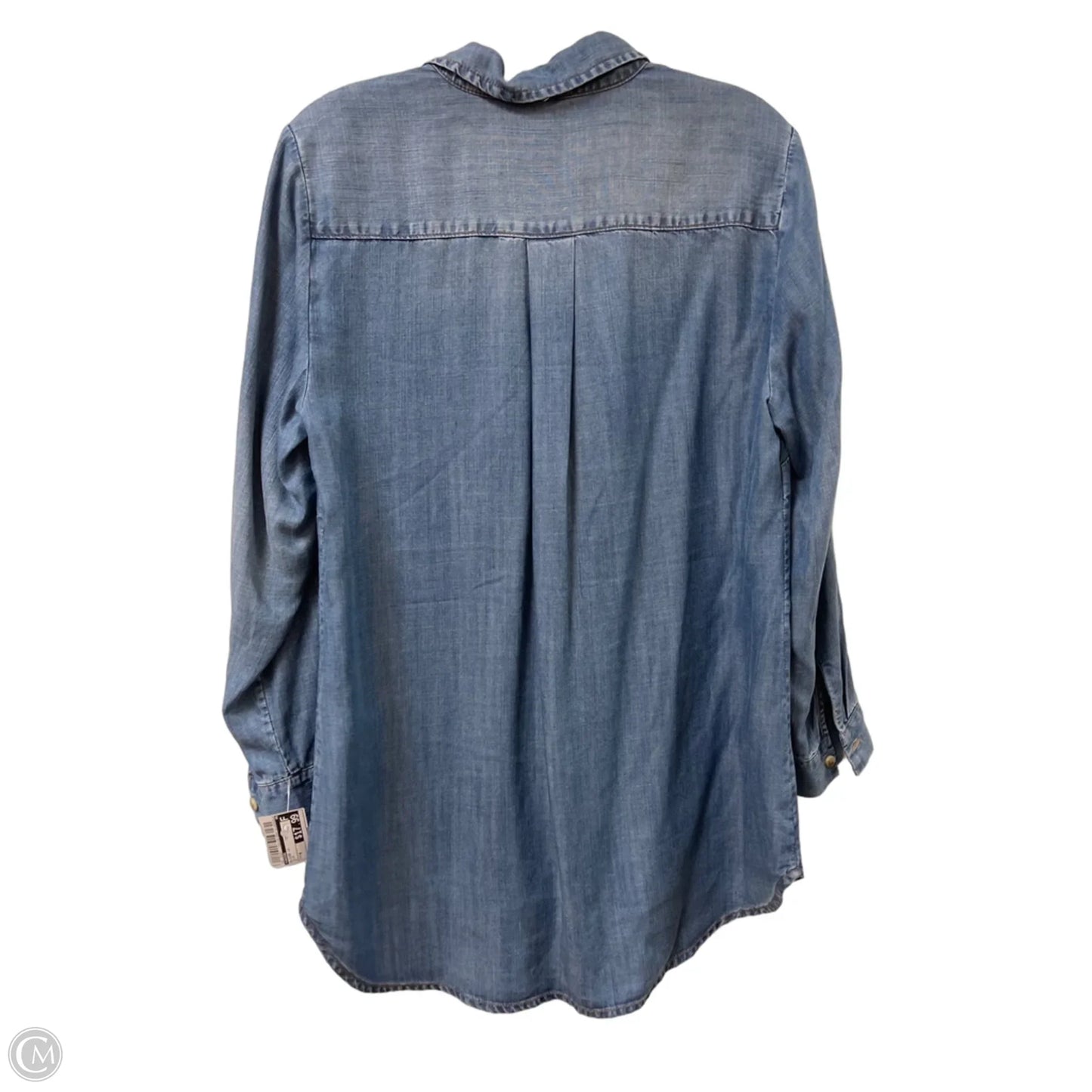 Blouse Long Sleeve By Chicos In Blue, Size: M