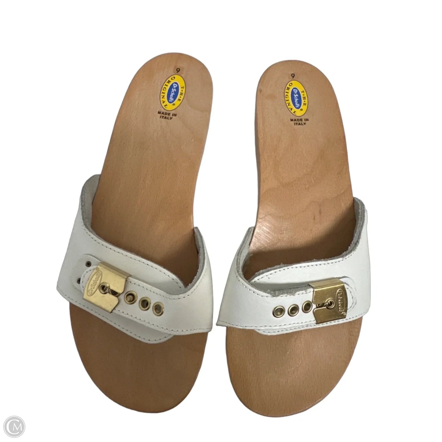 Sandals Heels Block By Dr Scholls In White, Size: 9