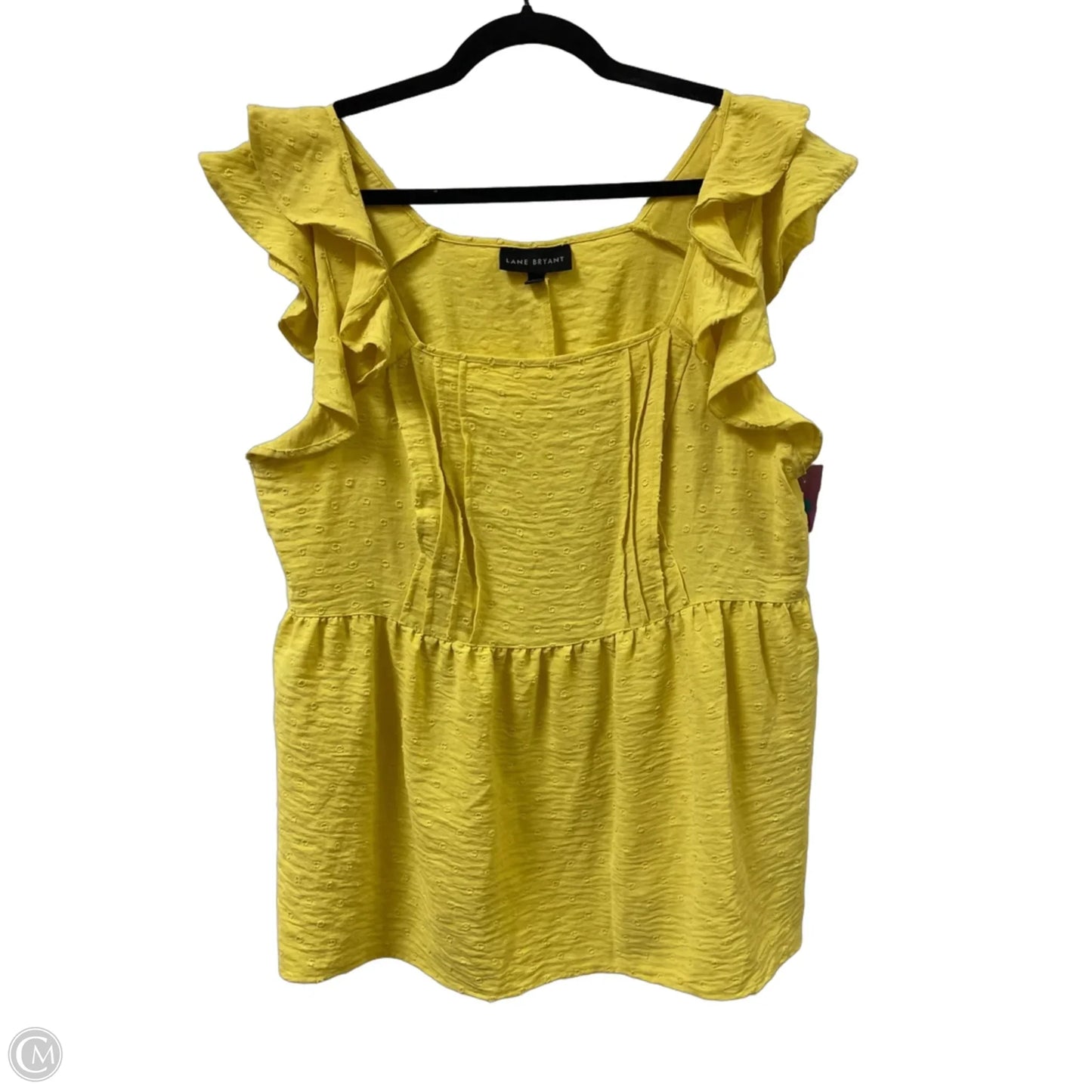 Top Sleeveless By Lane Bryant In Yellow, Size: L