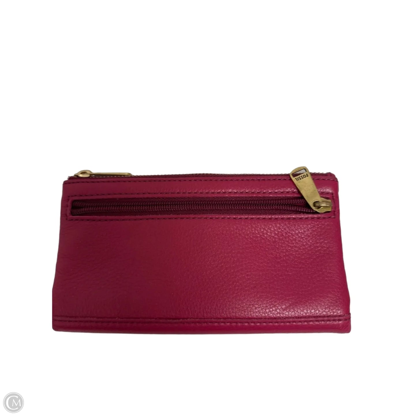 Wallet Leather By Fossil, Size: Large