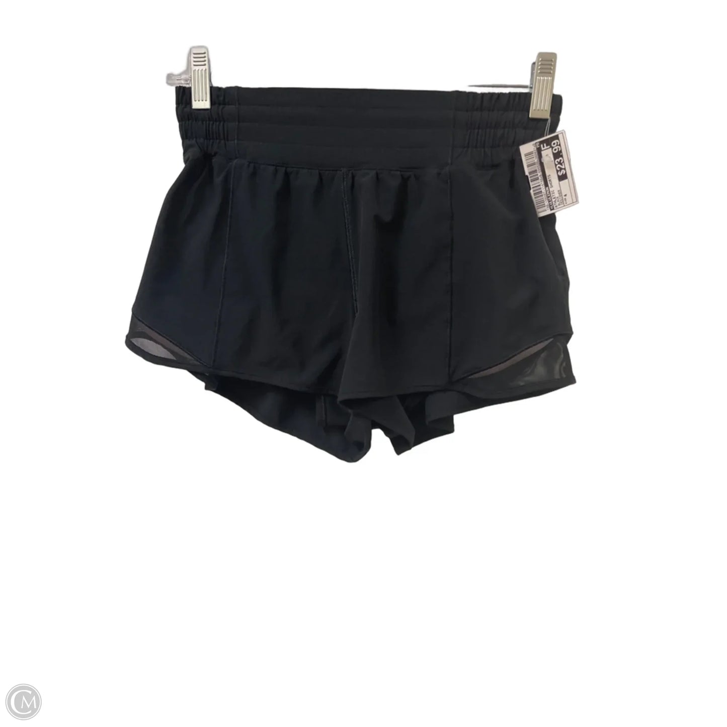 Athletic Shorts By Lululemon In Black, Size: 4