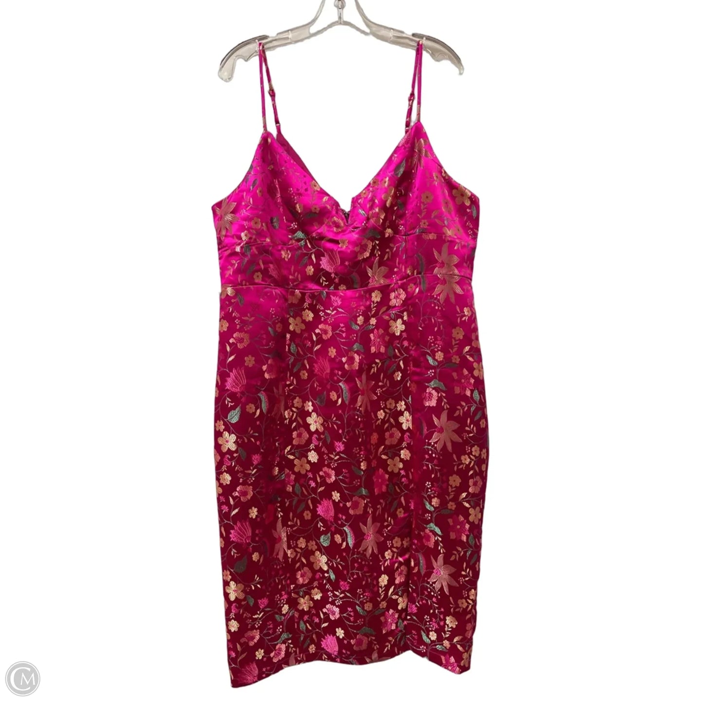 Dress Casual Midi By Bebe In Pink, Size: Xl