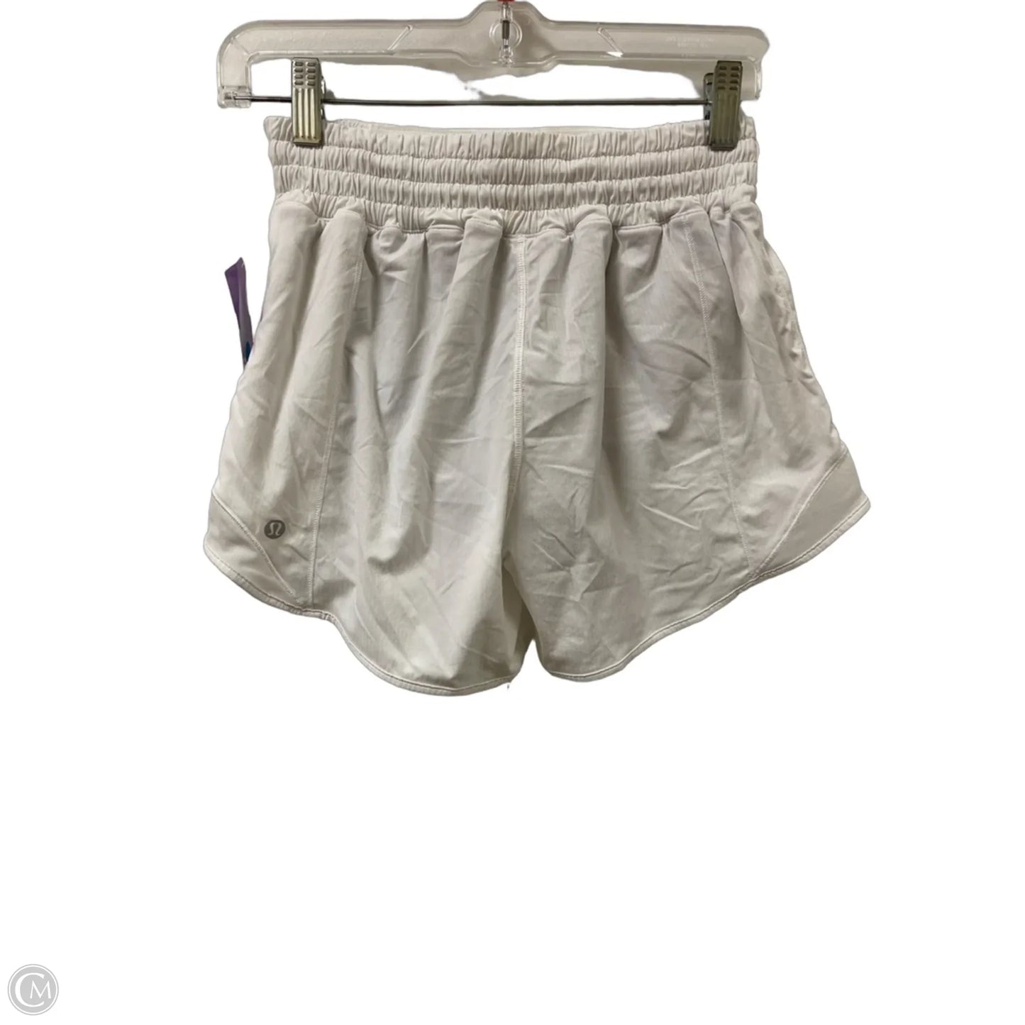 Athletic Shorts By Lululemon In White, Size: 4