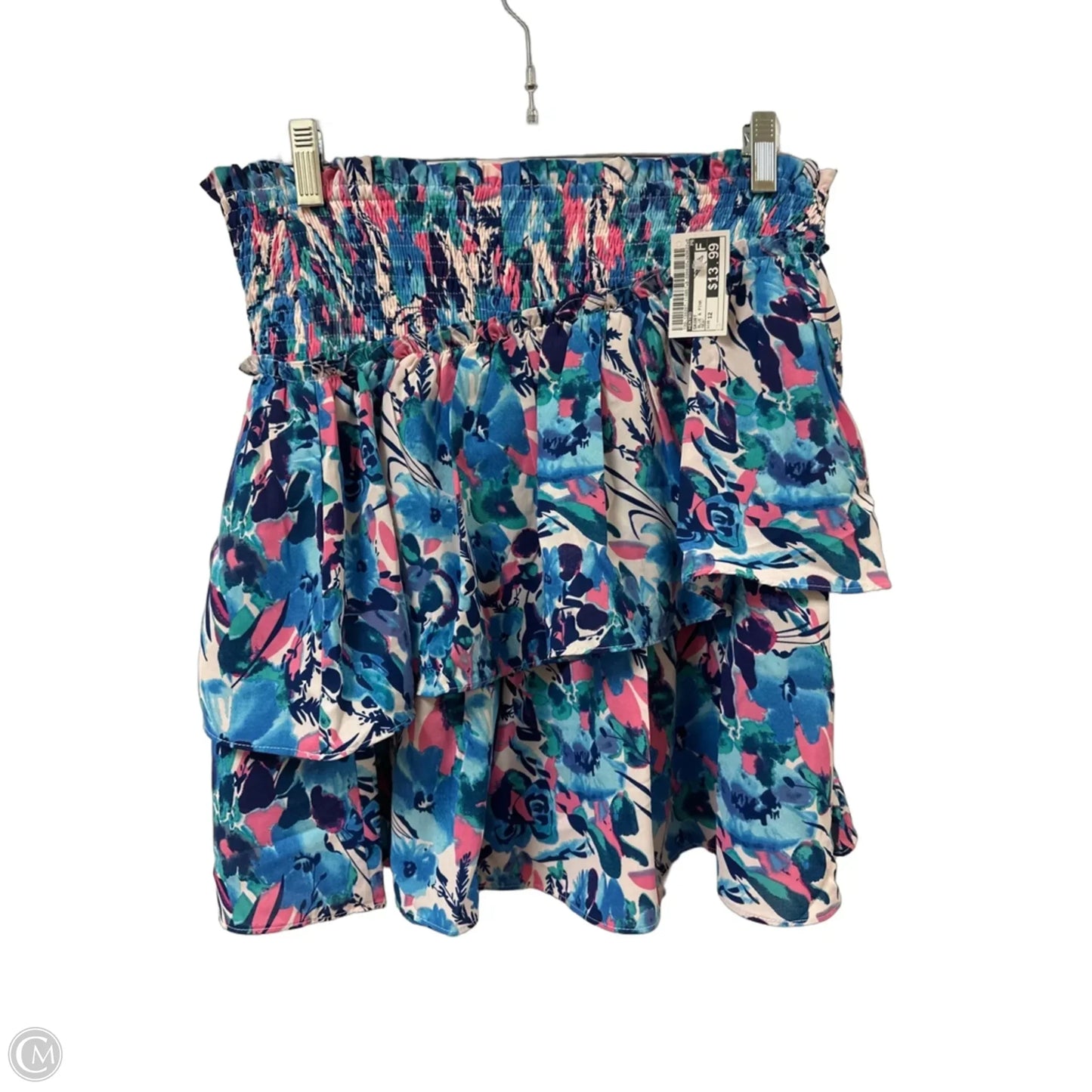 Skort By Entro In Blue & Pink, Size: 12
