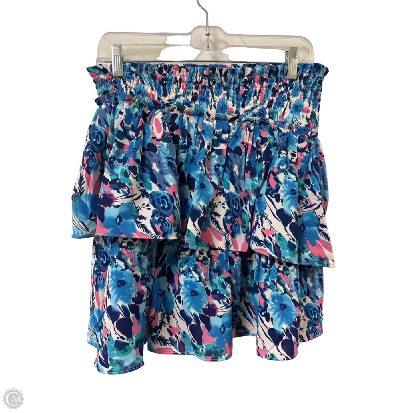 Skort By Entro In Blue & Pink, Size: 12
