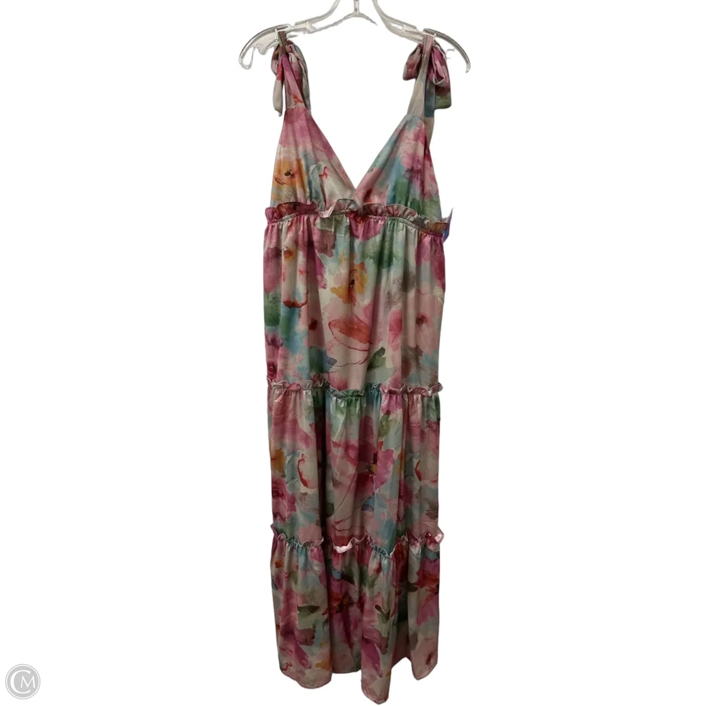 Dress Casual Maxi By Clothes Mentor In Floral Print, Size: Xl