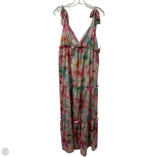 Dress Casual Maxi By Clothes Mentor In Floral Print, Size: Xl