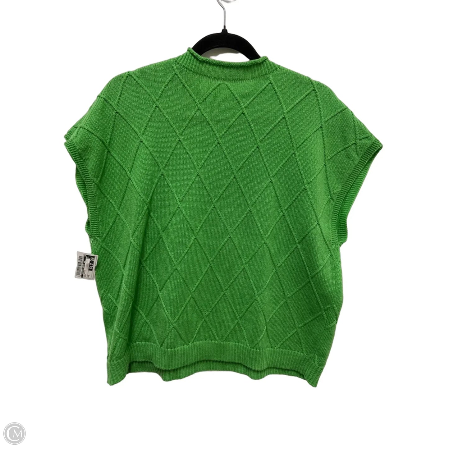 Sweater Short Sleeve By Clothes Mentor In Green, Size: M